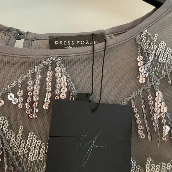 Fun sparkly silver/gray dress - Picture 2 of 2